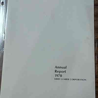 Kirby Lumber Corporation - Annual Report 1970