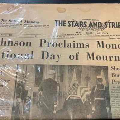 Stars and Stripes Newspaper Johnson