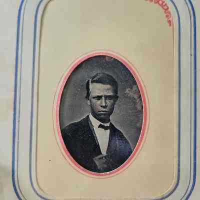 Tin Type - Young Man with Bow Tie