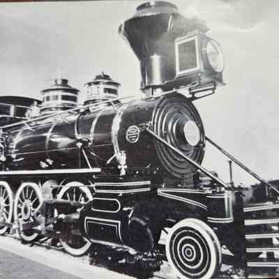 Locomotive Post Card to Helen White