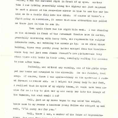 News Article - "Read About Austin" March 11, 1947 - David Read