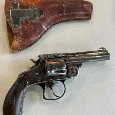 Smith and Wesson Top Break .32 Caliber Pistol and holster 1883-1909