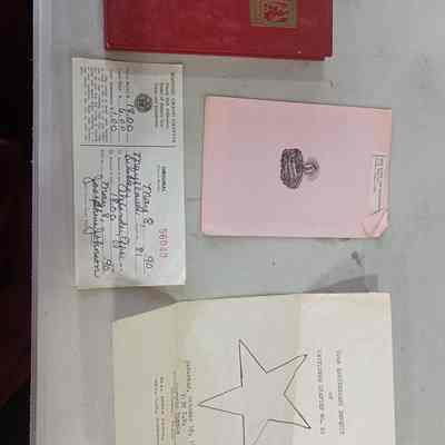 Eastern Star Ritual book and other ES items belonging to Mrs Eddie Lee Alexander