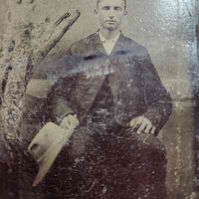 Tin Type Young Man with Hat