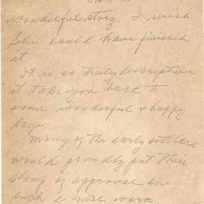 Letter to David Read - Handwritten