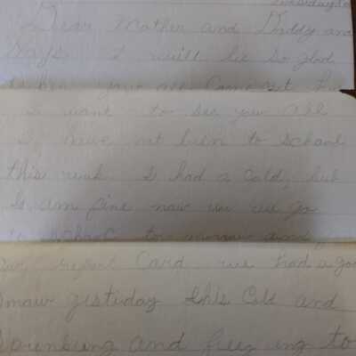 Handwritten Letter to Mother and Daddy from John H Kirby II