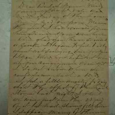 Handwritten Letter from S C Littlepage to Beulah dated March 22, 1907