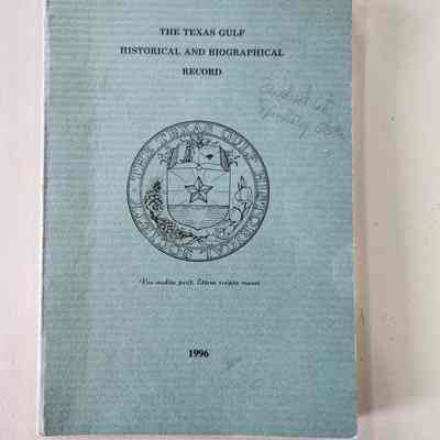 The Texas Gulf Historical and Biographical Record 1996