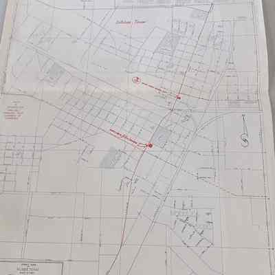 Street guide of Silsbee Texas prepared by the office of DD Shine