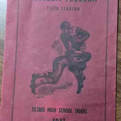 Silsbee High School Football Program dated 1937