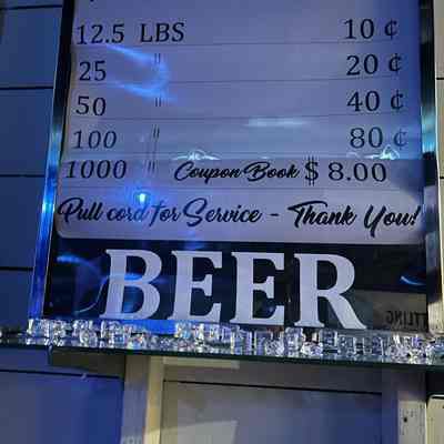 Silsbee Ice Company Price Sign