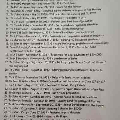 Index of George W Armstrong Letters