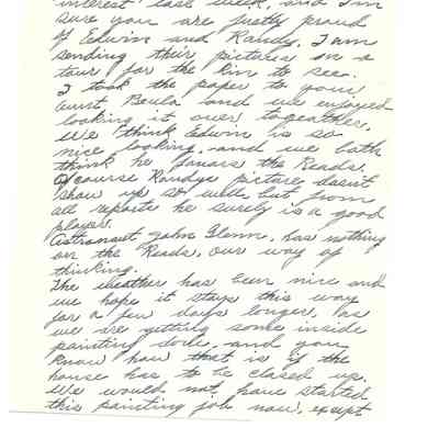 Letter to David and Bob Read from Aunt Gene February 21, 1962
