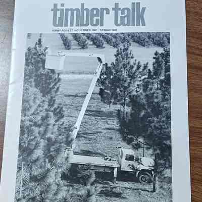 Timber Talk magazine dated Spring 1982