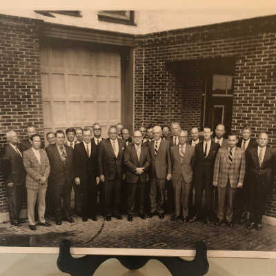 Paper copy of Photograph of Santa Fe Employee
