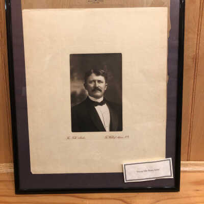 Framed photo: Young John Henry Kirby