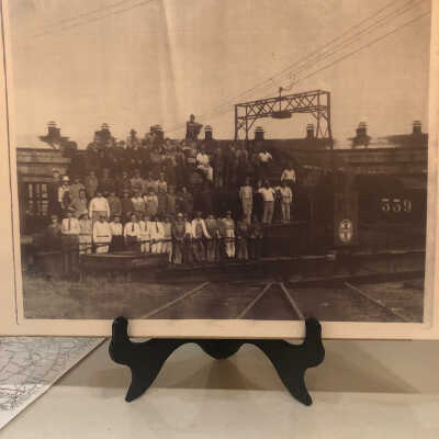 Photo of Santa Fe workers on train 559 - 2 Copies