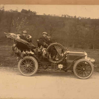 Photograph of John Henry Kirby in his Car