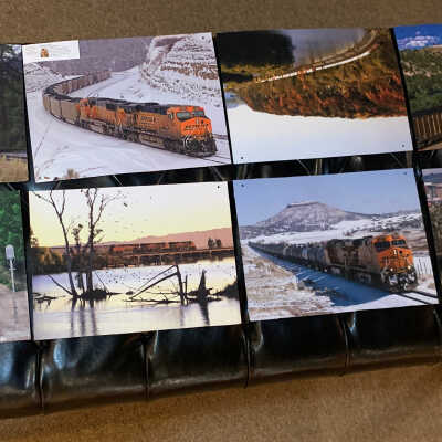2014 Calendar Pictures of The BNSF Trains