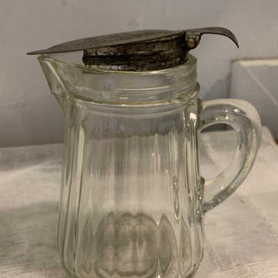 Authentic Glass Cream Pitcher