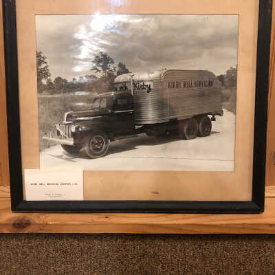 Framed photo: Kirby Well Servicing Vehicle