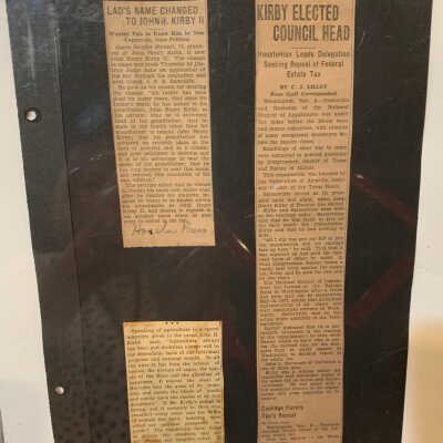 Framed Newspaper Articles
