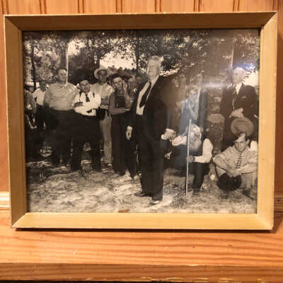 Photo of John Henry Kirby with men at Peachtree Village