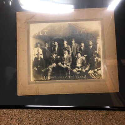 Men at Bess May I.0.O.F. 784. Bessmay, Texas