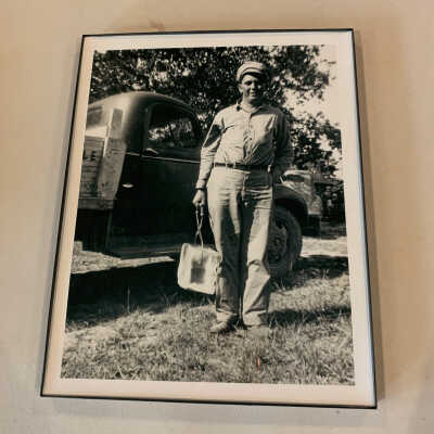 Photo of an Ice Delivery Man