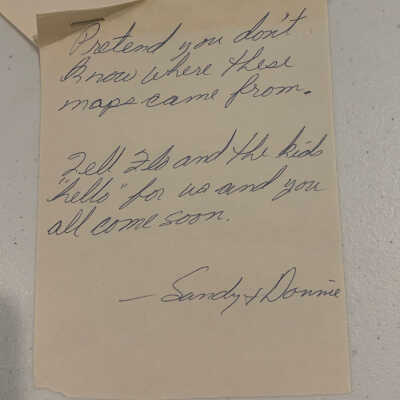 Note attached to Toledo Bend Progress Report