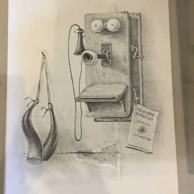 Drawing: Conversation Piece by Woodrow Foster