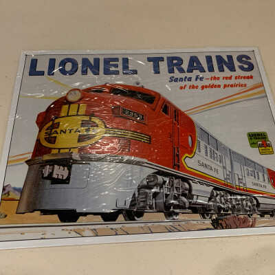 Metal Lionel Train Sign