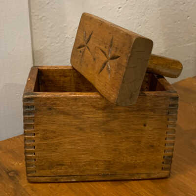 Wooden Butter Press