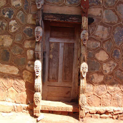 Door way--post, lintel, threshold