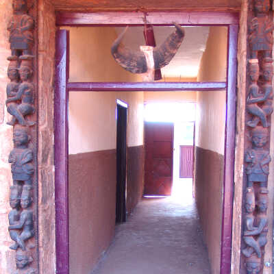 Door posts and lintel
