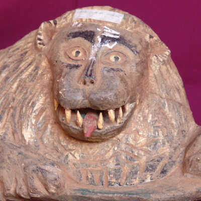 Sculpture in the form of a lion