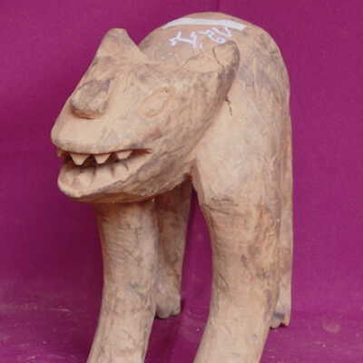 Sculpture in the form of a leopard