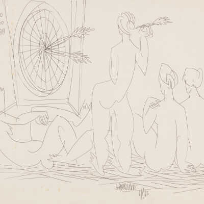 Untitled (Ladies Playing Darts)