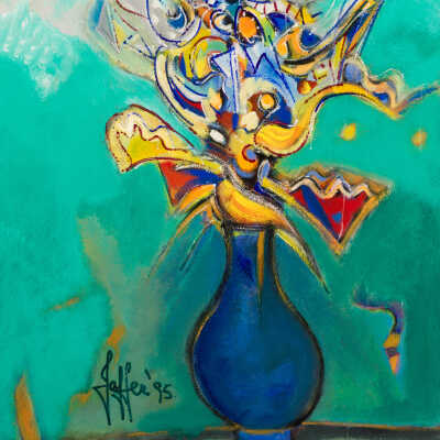 Untitled (Blue Vase)