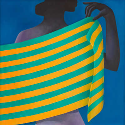 Lonely Girl with Bath Towel**