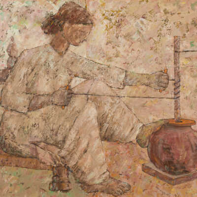 Untitled (Girl Churning Butter)