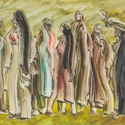 Untitled (Shrouded Figures)