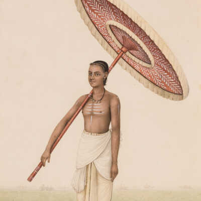 Company School Illustration: Chattaburdar (Fan bearer)