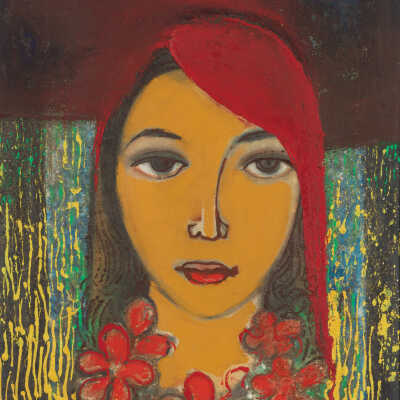 Woman with Garland
