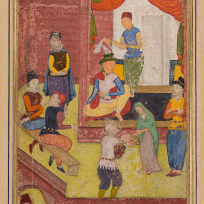 Salome receiving the head of John the Baptist on a platter