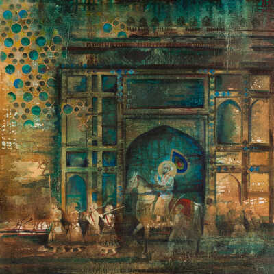 Untitled (Prince Darashikoh in Front of Red Fort)