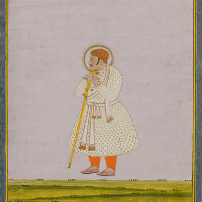 A Nobleman Leaning on His Staff