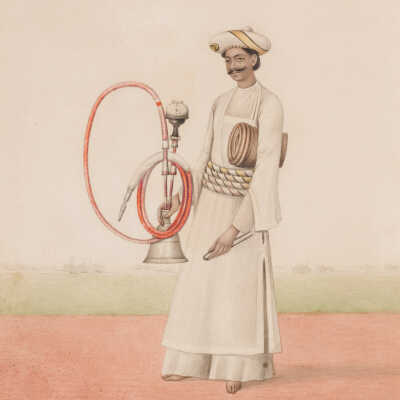 Company School Illustration: Hookaburdar (Huqqa bearer)