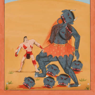 Untitled (From the Ramayana: Rama battles Ravana)