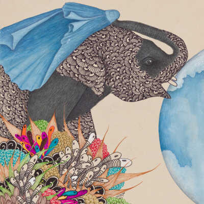 Untitled (Elephant and Earth)